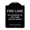 Signmission Wisconsin Fire Lane No Parking Anytime Day or Night Heavy-Gauge Alum Sign, 24" x 18", BS-1824-22702 A-DES-BS-1824-22702 - alternate 1